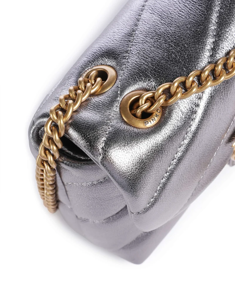 Pinko Love Puff Baby Sac porté épaule antracite/antique gold