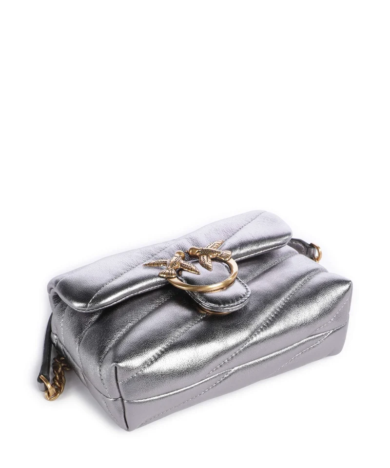 Pinko Love Puff Baby Sac porté épaule antracite/antique gold