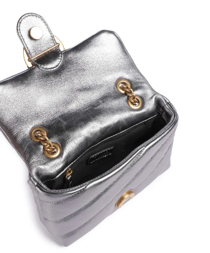 Pinko Love Puff Baby Sac porté épaule antracite/antique gold