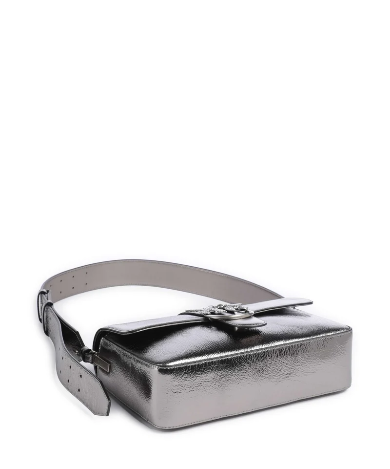 Pinko Love One Classic Slouchy Sac porté épaule antracite/old silver