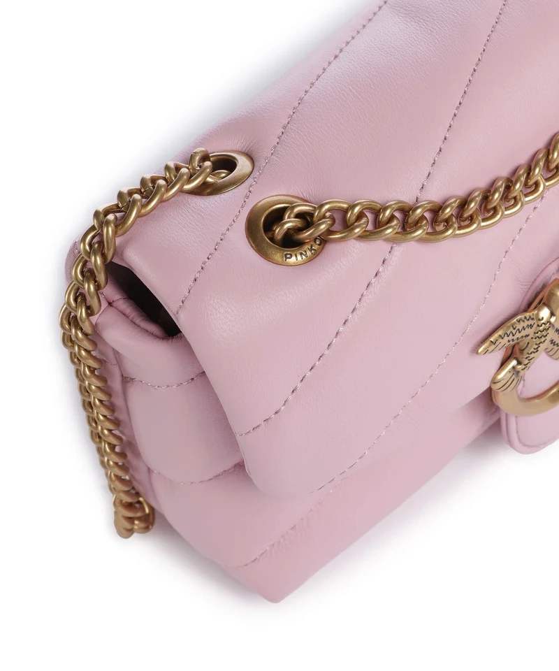 Pinko Love Puff Baby Sac porté épaule rosa chiaro/antique gold