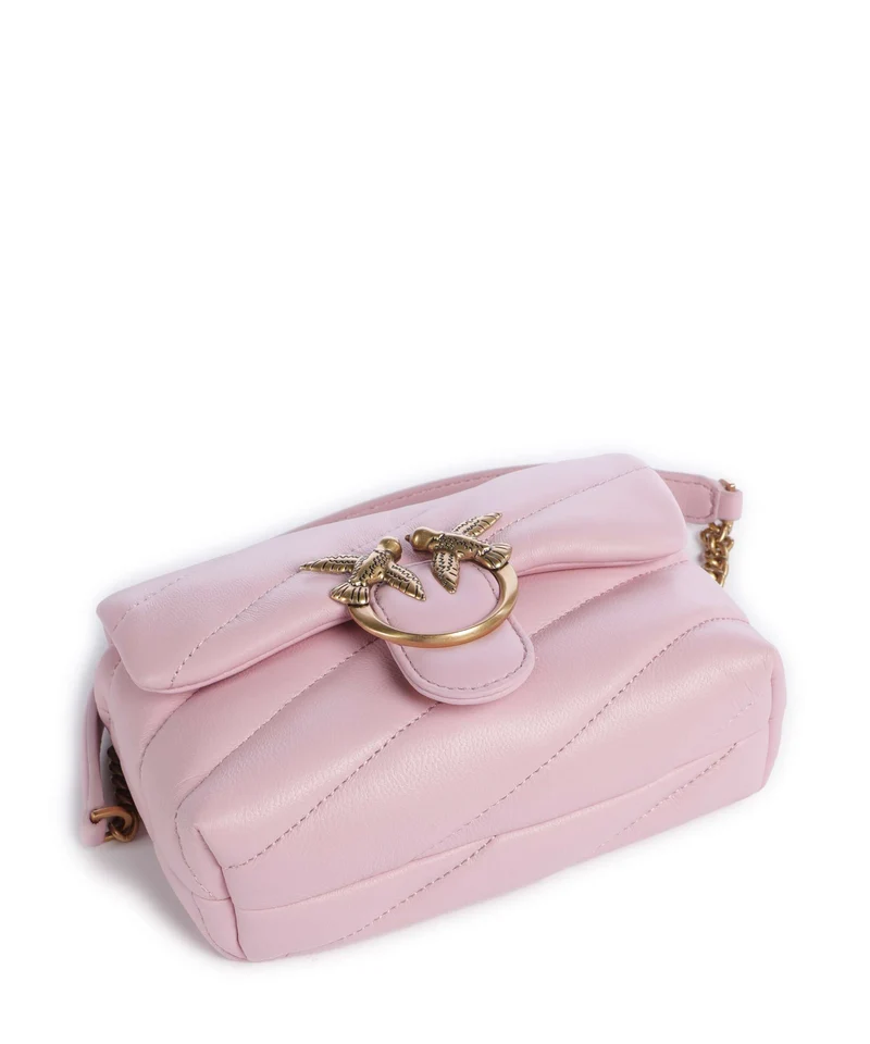 Pinko Love Puff Baby Sac porté épaule rosa chiaro/antique gold