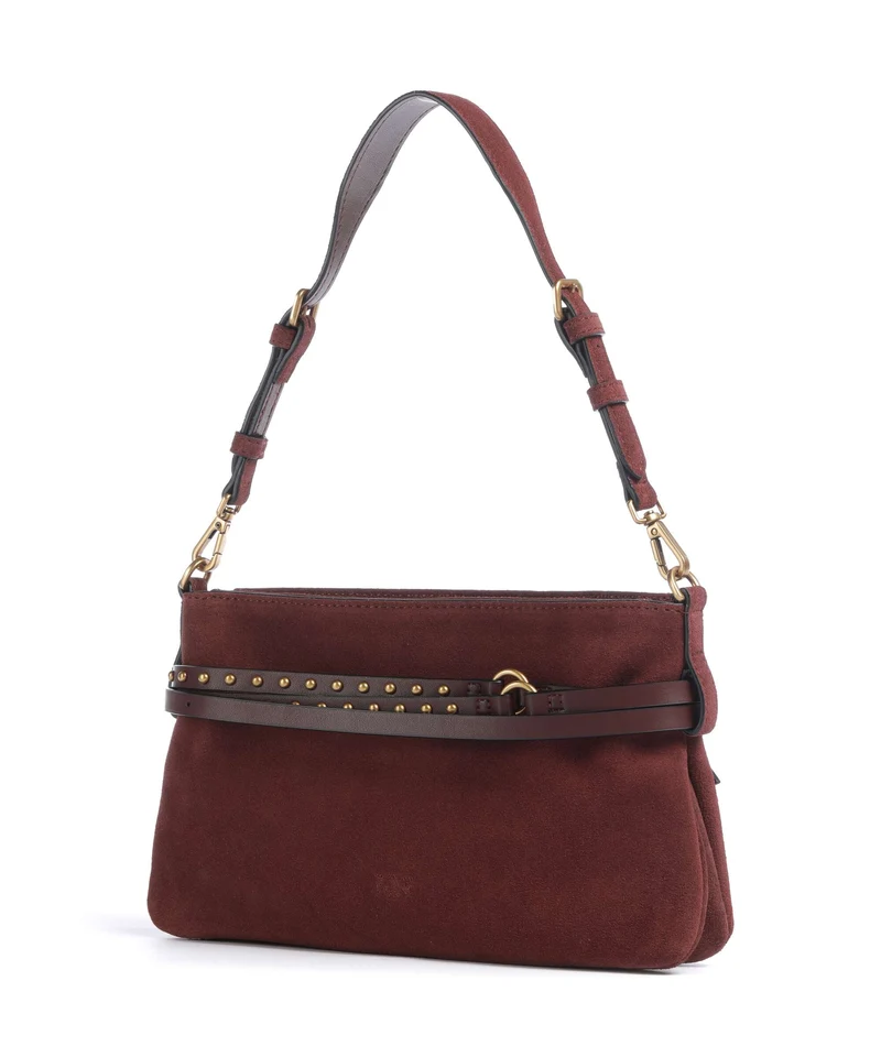 Pinko Belt Mini Sac porté épaule burgundy wine/antique gold