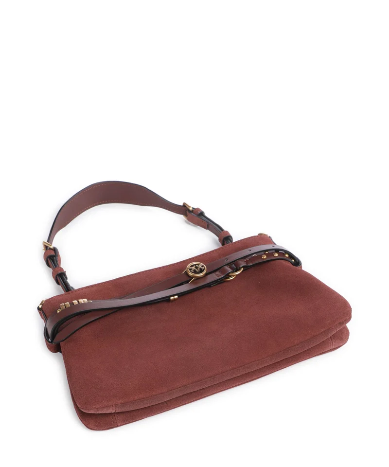 Pinko Belt Mini Sac porté épaule burgundy wine/antique gold