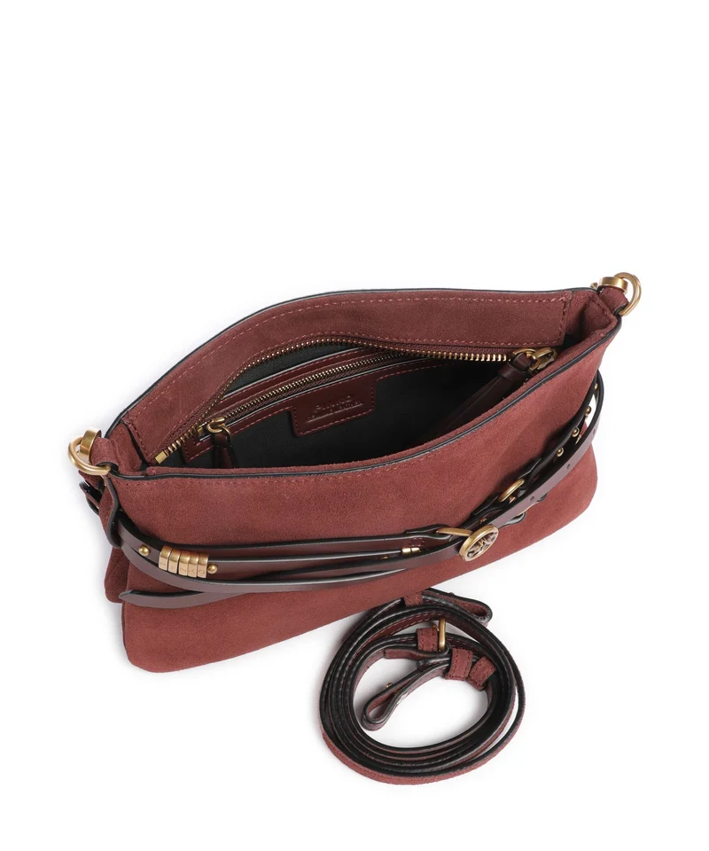 Pinko Belt Mini Sac porté épaule burgundy wine/antique gold