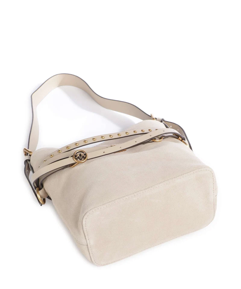 Pinko Belt Mini Sac seau beige/grigio fumo/antique gold