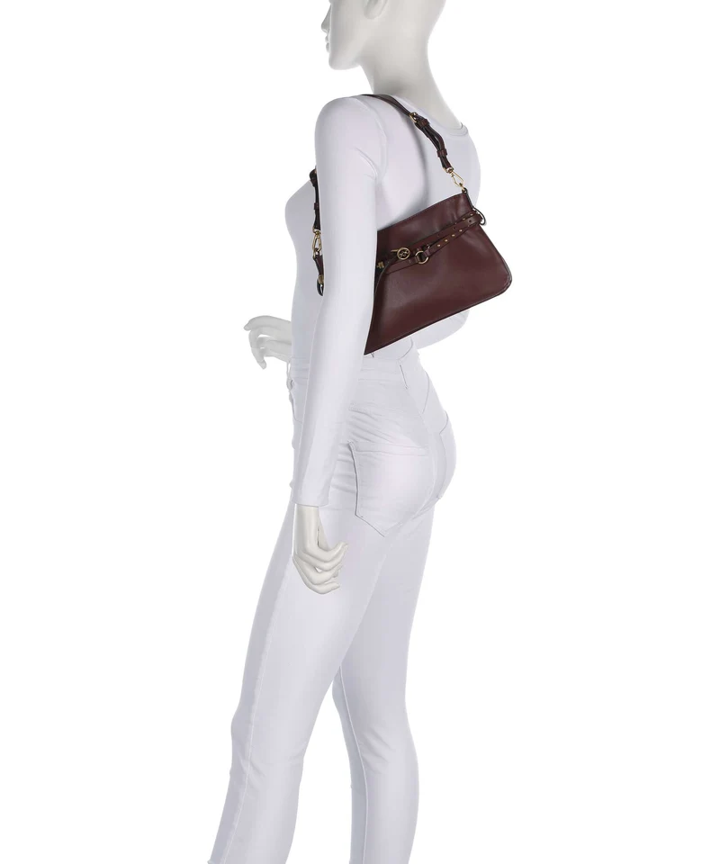 Pinko Belt Mini Sac porté épaule burgundy wine/antique gold