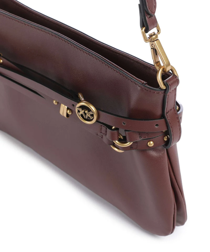 Pinko Belt Mini Sac porté épaule burgundy wine/antique gold
