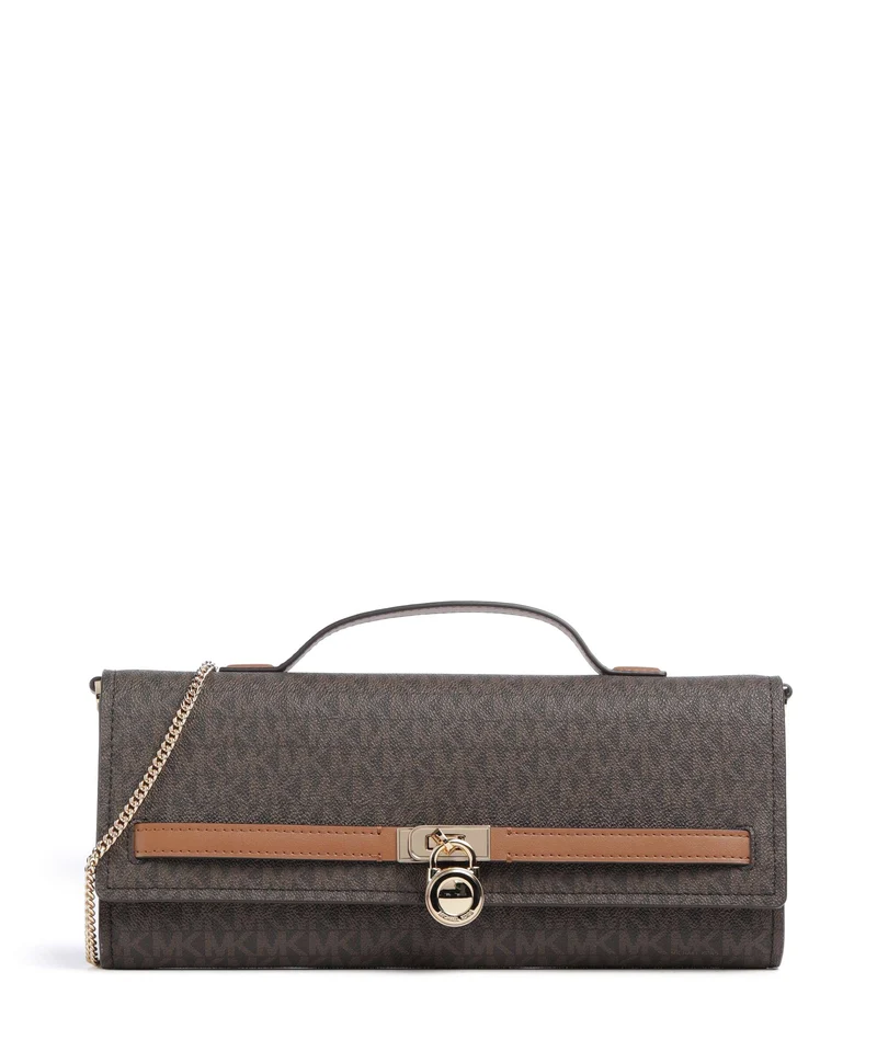 Michael Kors Hamilton Moderne Medium Sac porté épaule brown/acorn