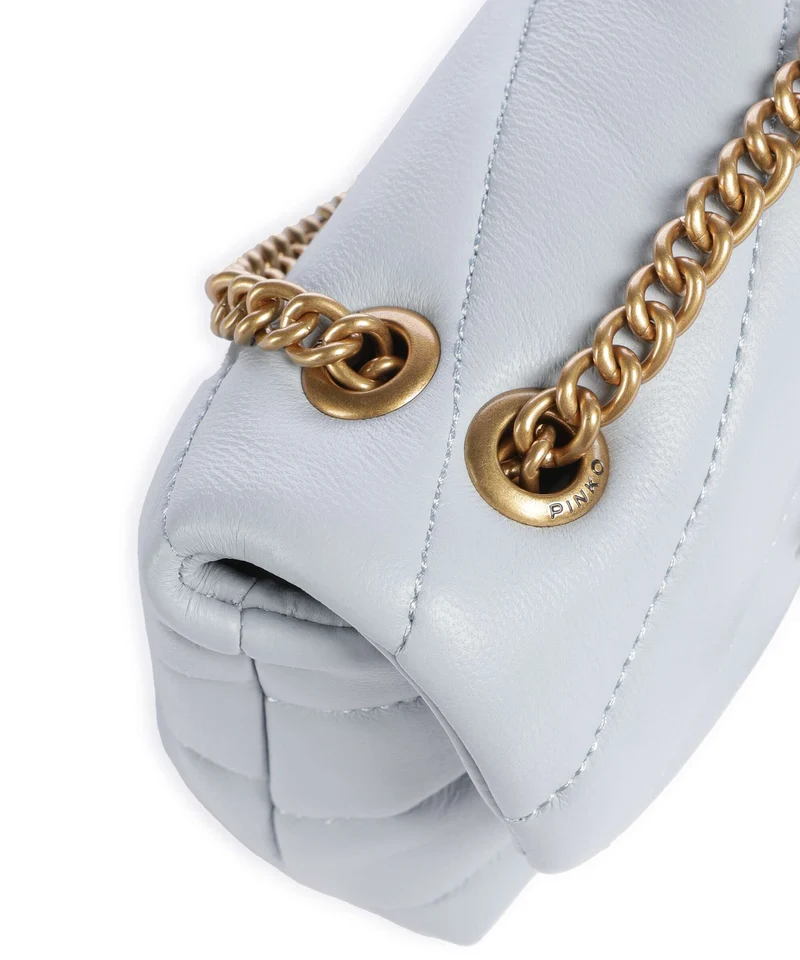 Pinko Love Puff Baby Sac porté épaule azzurro celeste/antique gold