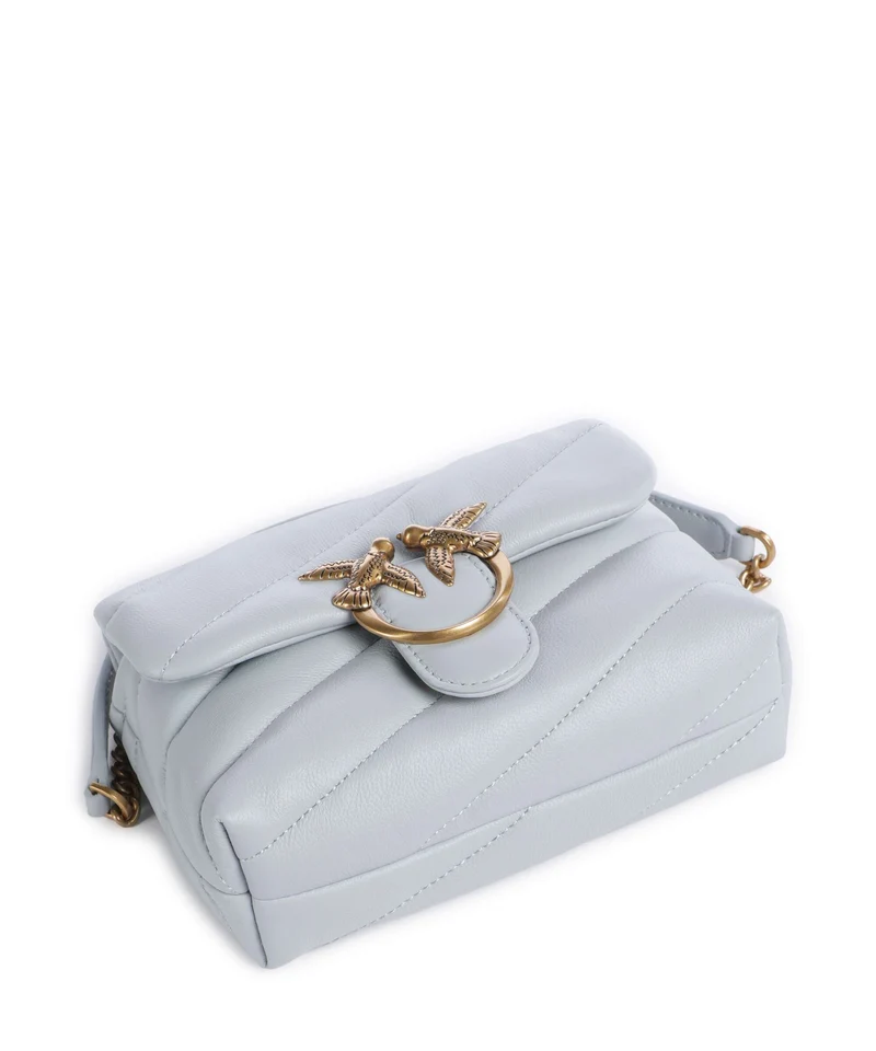 Pinko Love Puff Baby Sac porté épaule azzurro celeste/antique gold