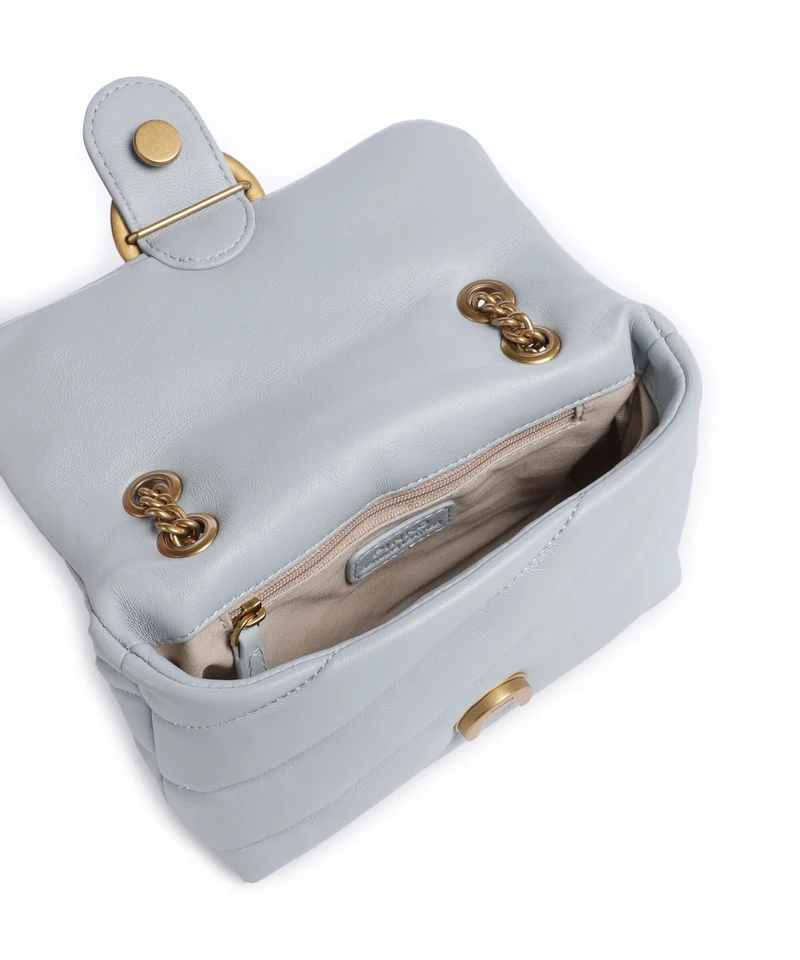 Pinko Love Puff Baby Sac porté épaule azzurro celeste/antique gold