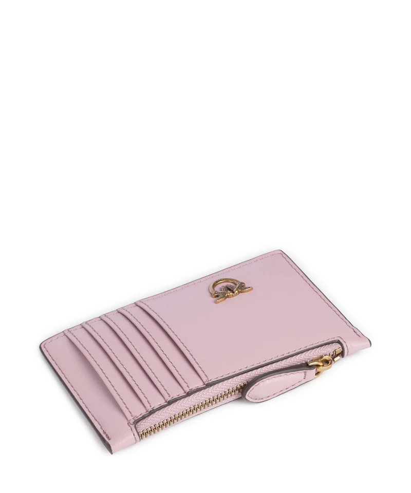 Pinko Airone Étui à cartes crédit rosa chiaro/antique gold