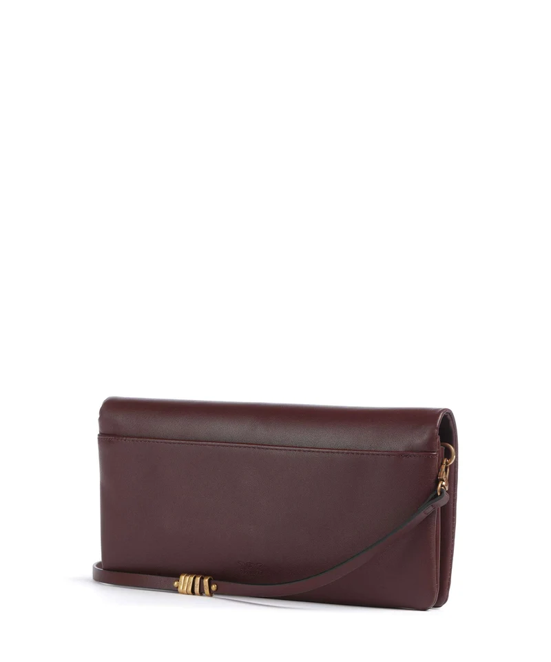 Pinko Click Soft Classic Sac bandoulière burgundy wine/antique gold
