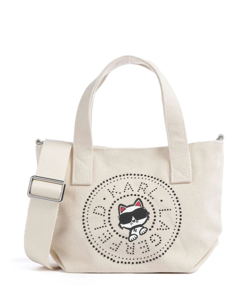 Karl Lagerfeld Ikon Circle Choupette Small Sac à main off white