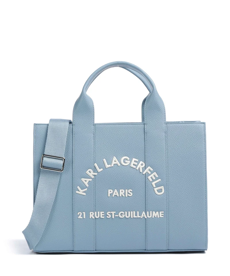 Karl Lagerfeld K/Rue St Guillaume Medium Sac à main blue bloom