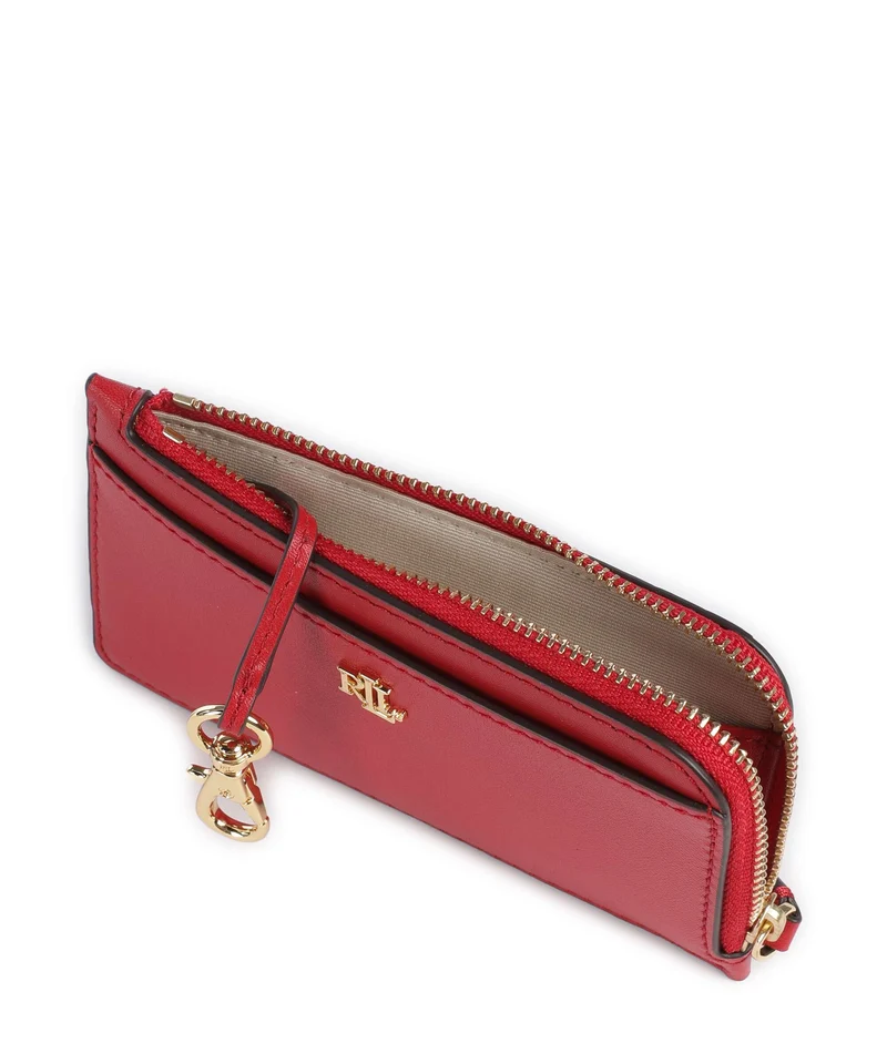 Lauren Ralph Lauren Étui à cartes crédit festive red