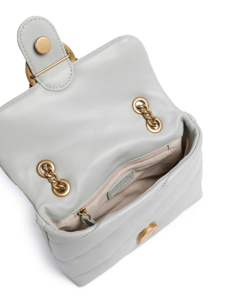 Pinko Love Puff Baby Sac porté épaule grigio perla/antique gold