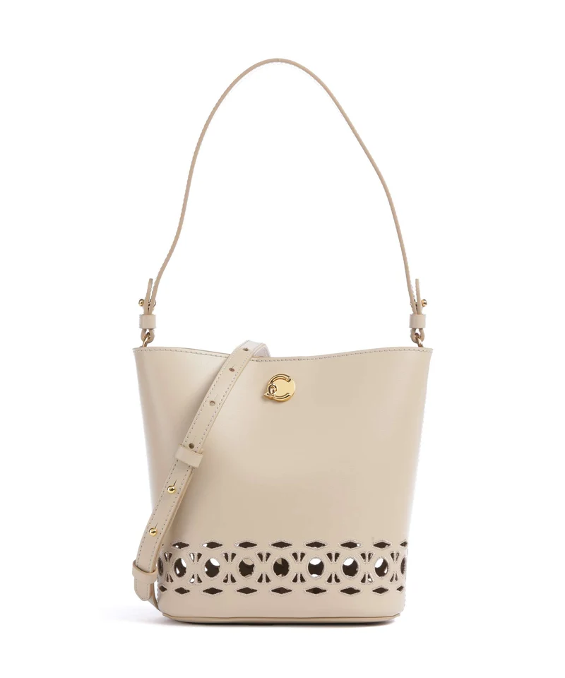 Coccinelle Nikla Monogram Sangallo Sac seau sandshell