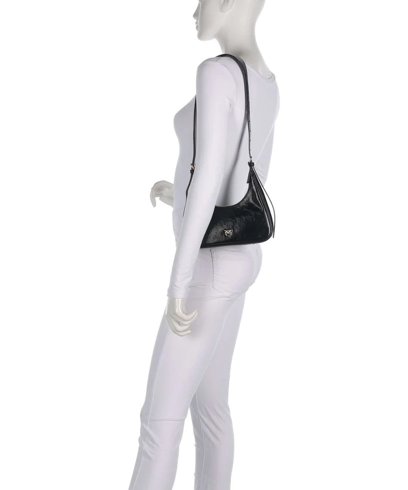 Pinko Miss Pinko Mini Sac porté épaule nero limousine/oro