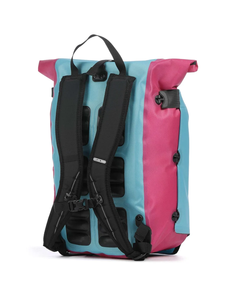 Ortlieb Vario Cyber 26 Sac à dos de vélo cyber blue/pink
