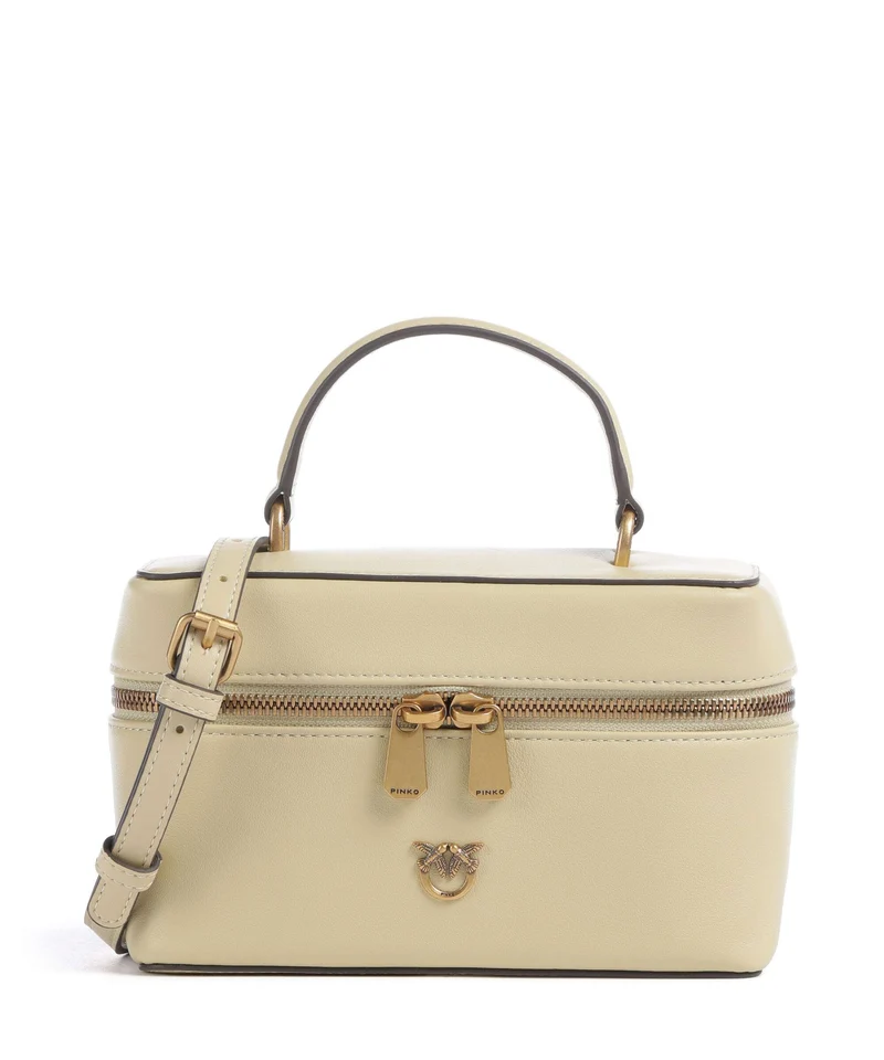 Pinko Vanity Mini Sac bandoulière giallo vaniglia/antique gold
