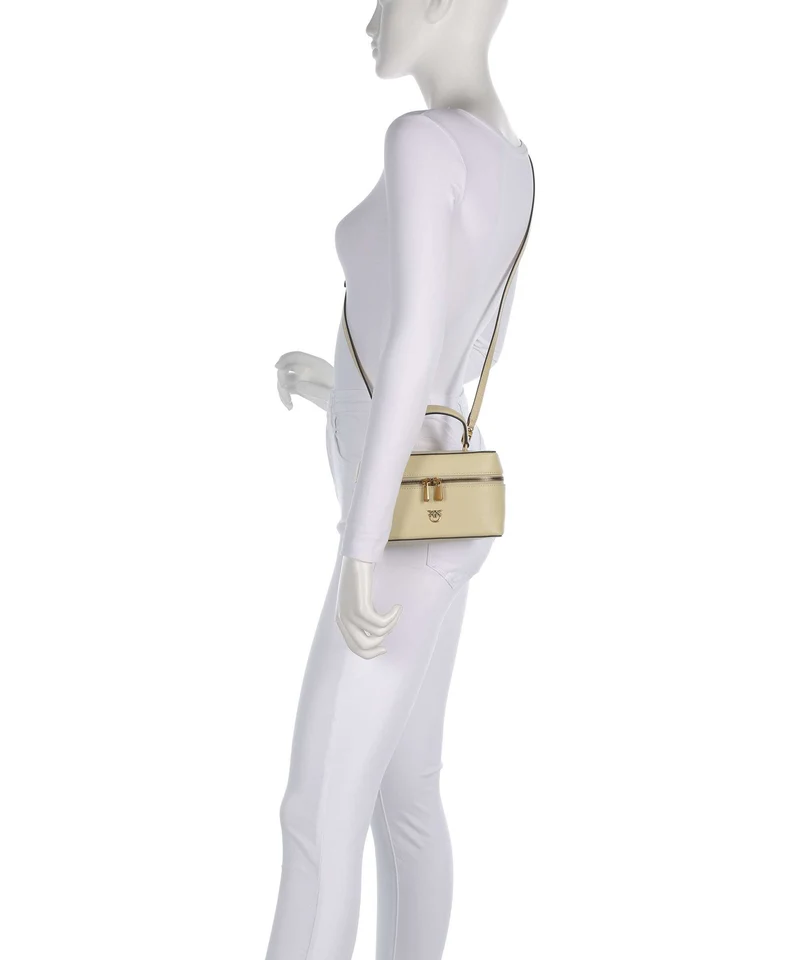 Pinko Vanity Mini Sac bandoulière giallo vaniglia/antique gold