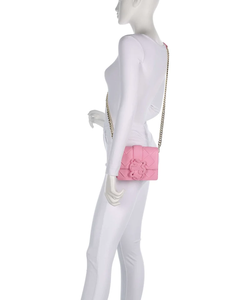 Just Cavalli Iconic Snakes Braided Sac bandoulière begonia pink