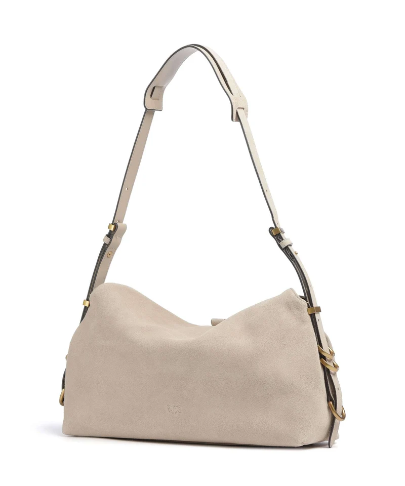 Pinko Saddle Classic Sac fourre-tout beige/grigio fumo/antique gold