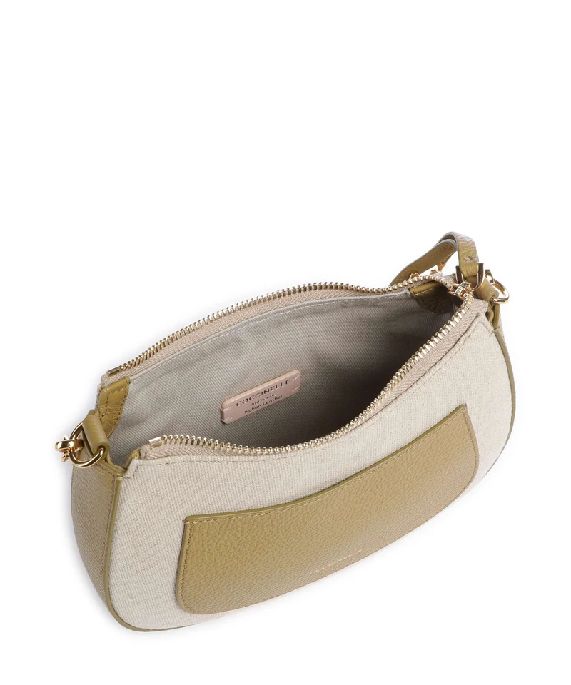 Coccinelle C-Easy Canvas Sac bandoulière natural/seagrass
