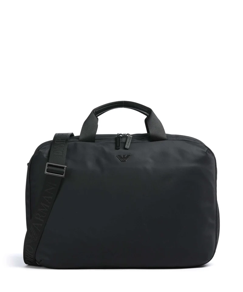 Emporio Armani Recycled Nylon Sac à main porté dos black beauty