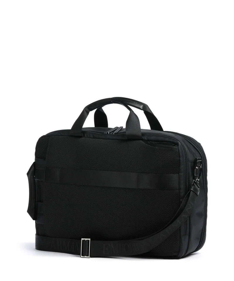 Emporio Armani Recycled Nylon Sac à main porté dos black beauty