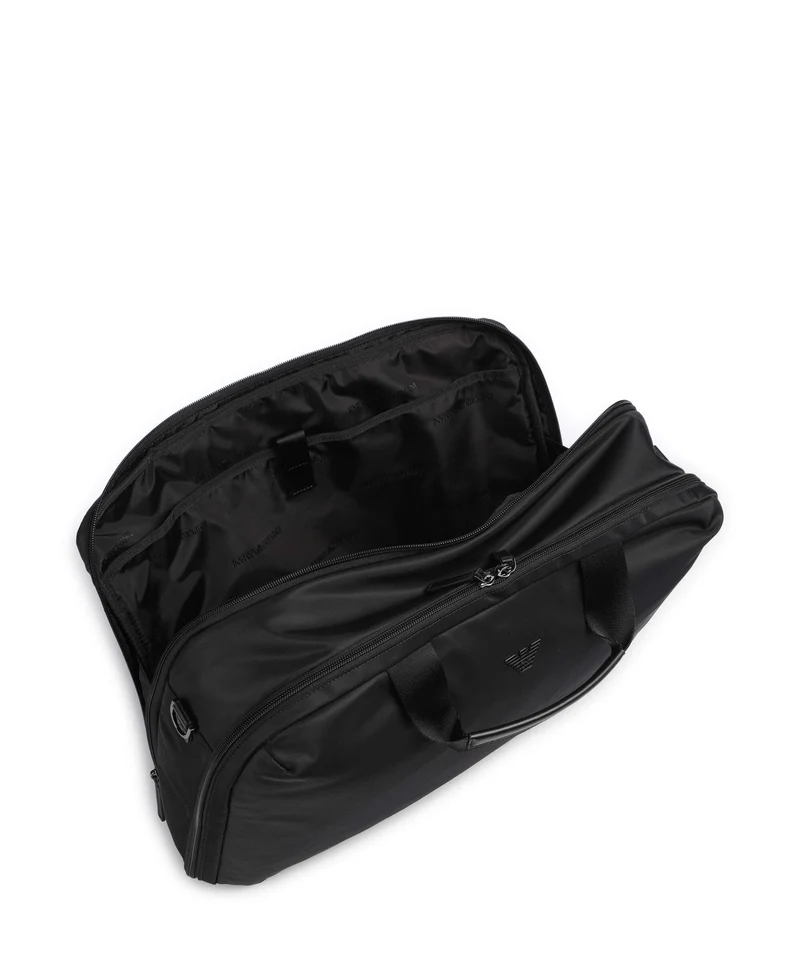 Emporio Armani Recycled Nylon Sac à main porté dos black beauty