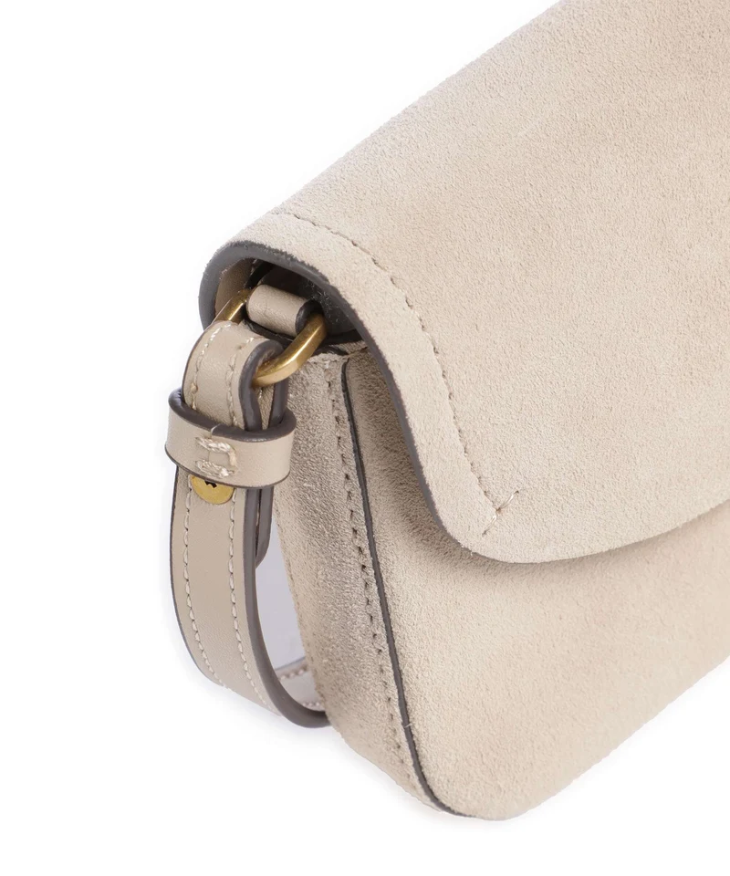 Pinko Saddle Flat Sac bandoulière beige/grigio fumo/antique gold