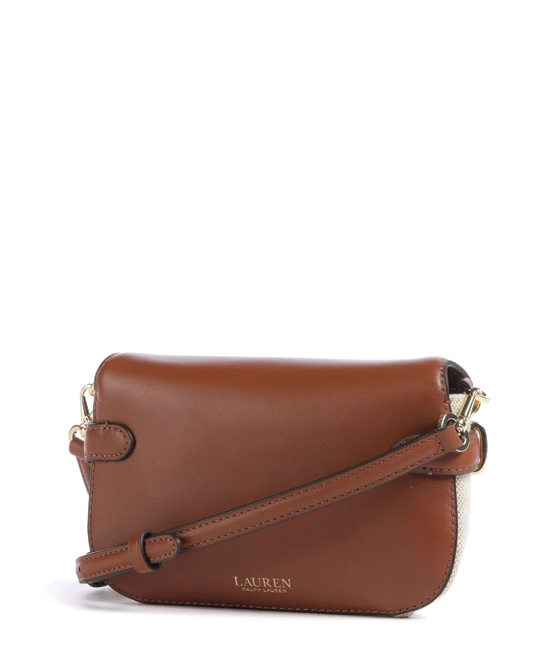 Lauren Ralph Lauren Blaike Small Sac bandoulière natural/buff canvas/lauren tan