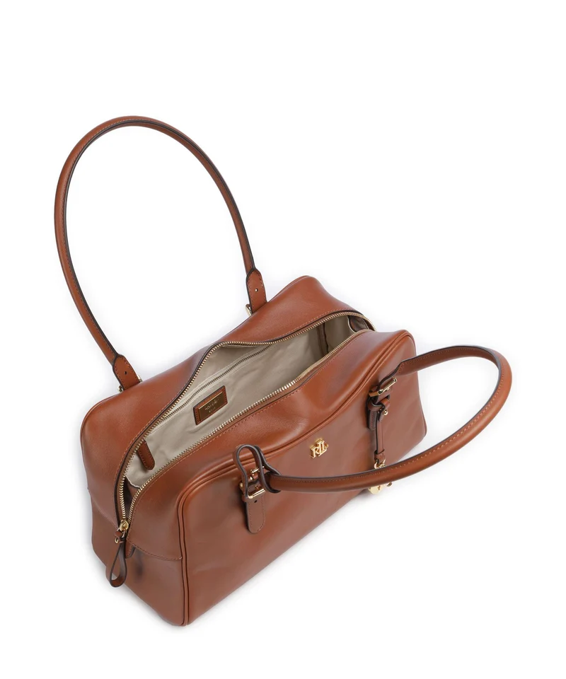 Lauren Ralph Lauren Marcy Sac porté épaule lauren tan
