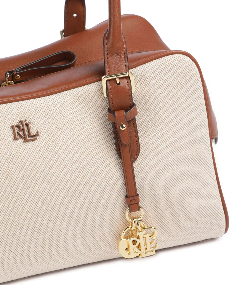 Lauren Ralph Lauren Marcy Sac porté épaule natural/buff canvas/lauren tan