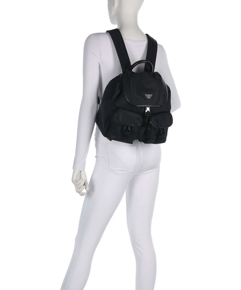 Emporio Armani Recycled Nylon Sac à dos black beauty