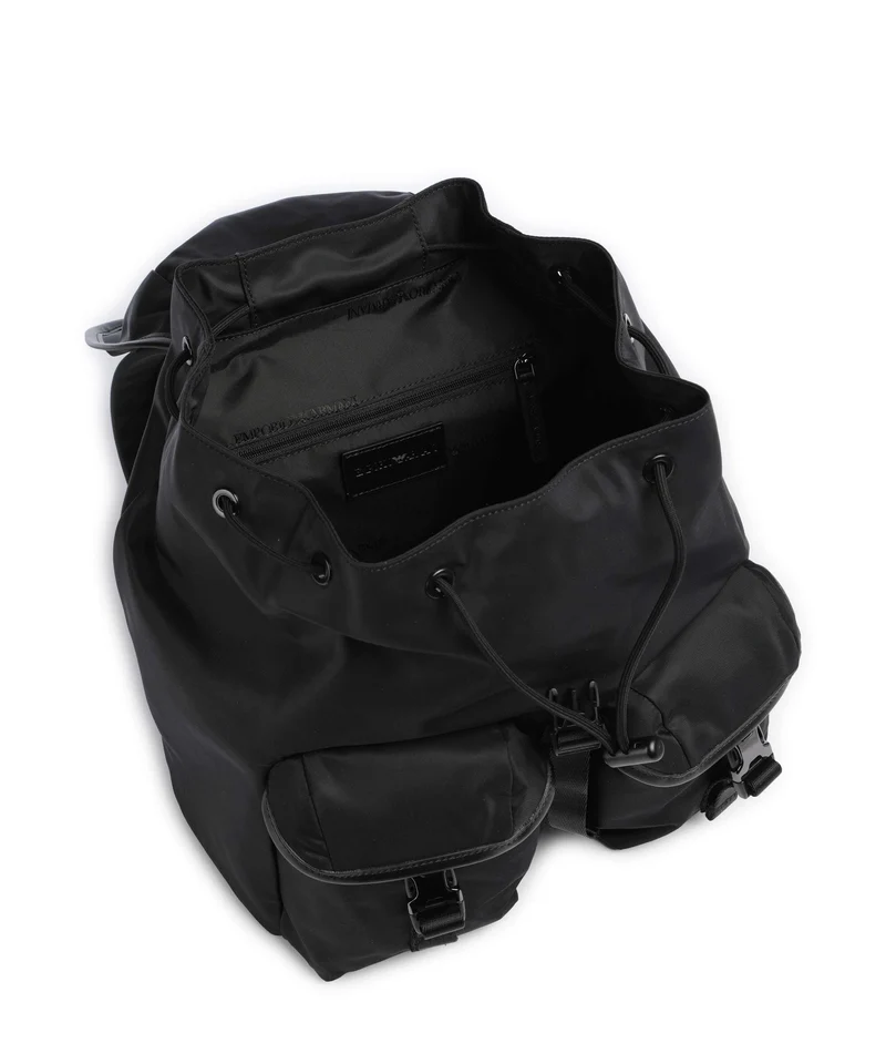 Emporio Armani Recycled Nylon Sac à dos black beauty