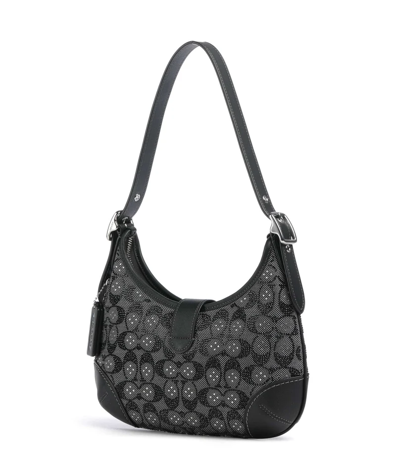Coach The Coach Originals Hamptons Crystal Signature Sac porté épaule black