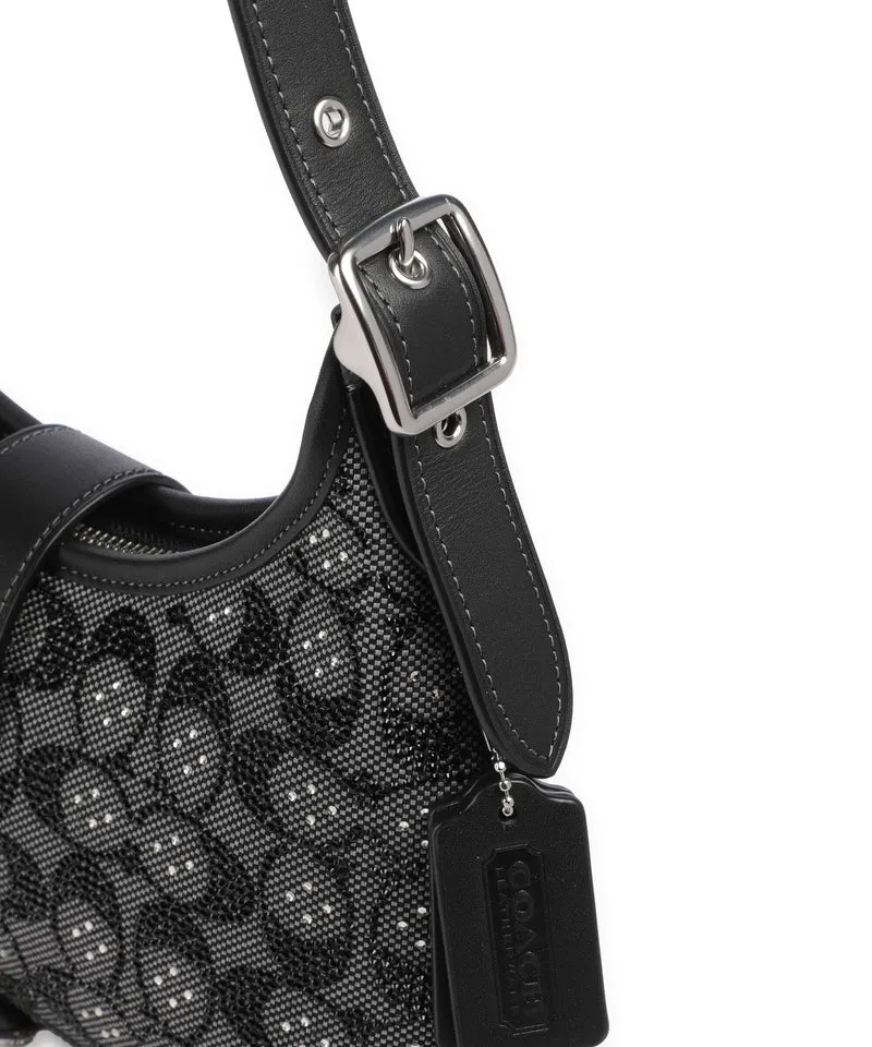 Coach The Coach Originals Hamptons Crystal Signature Sac porté épaule black