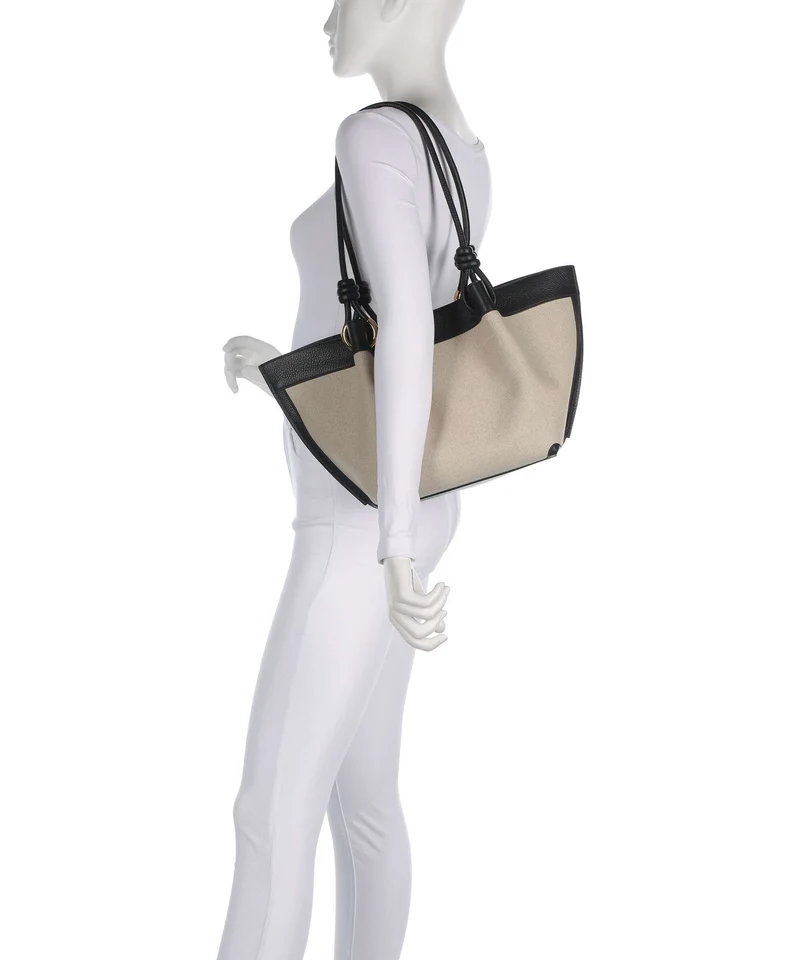 Coccinelle Finn Canvas Sac fourre-tout natural/noir