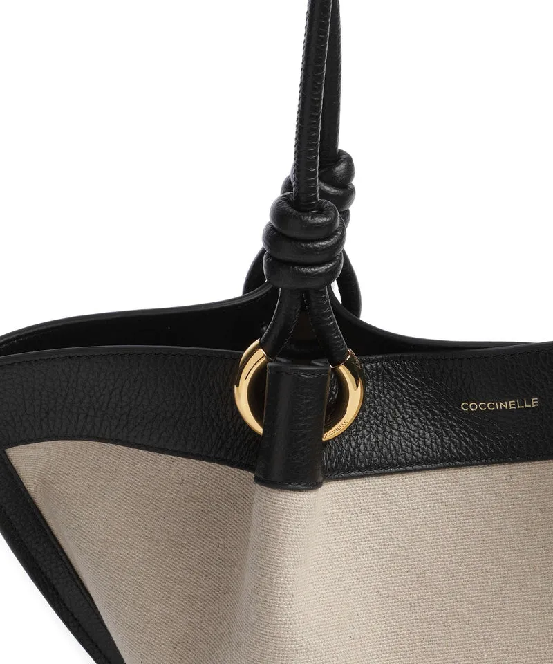 Coccinelle Finn Canvas Sac fourre-tout natural/noir