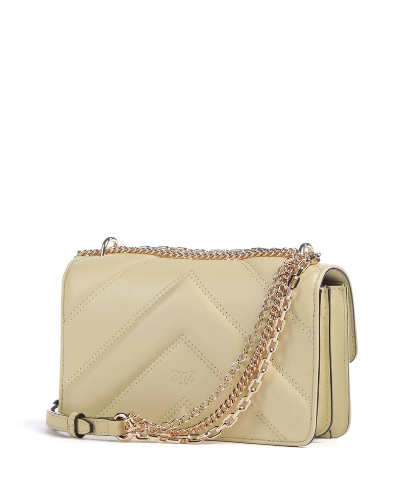 Pinko Love One Mini Sac porté épaule giallo pastinaca/gold mordore