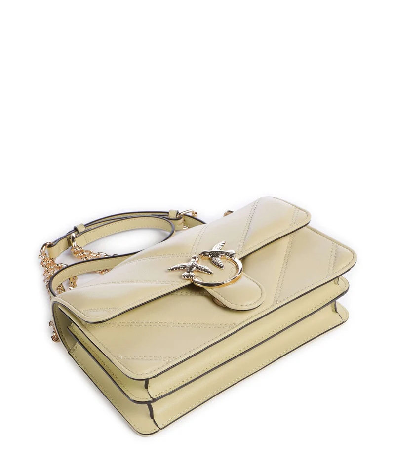 Pinko Love One Mini Sac porté épaule giallo pastinaca/gold mordore