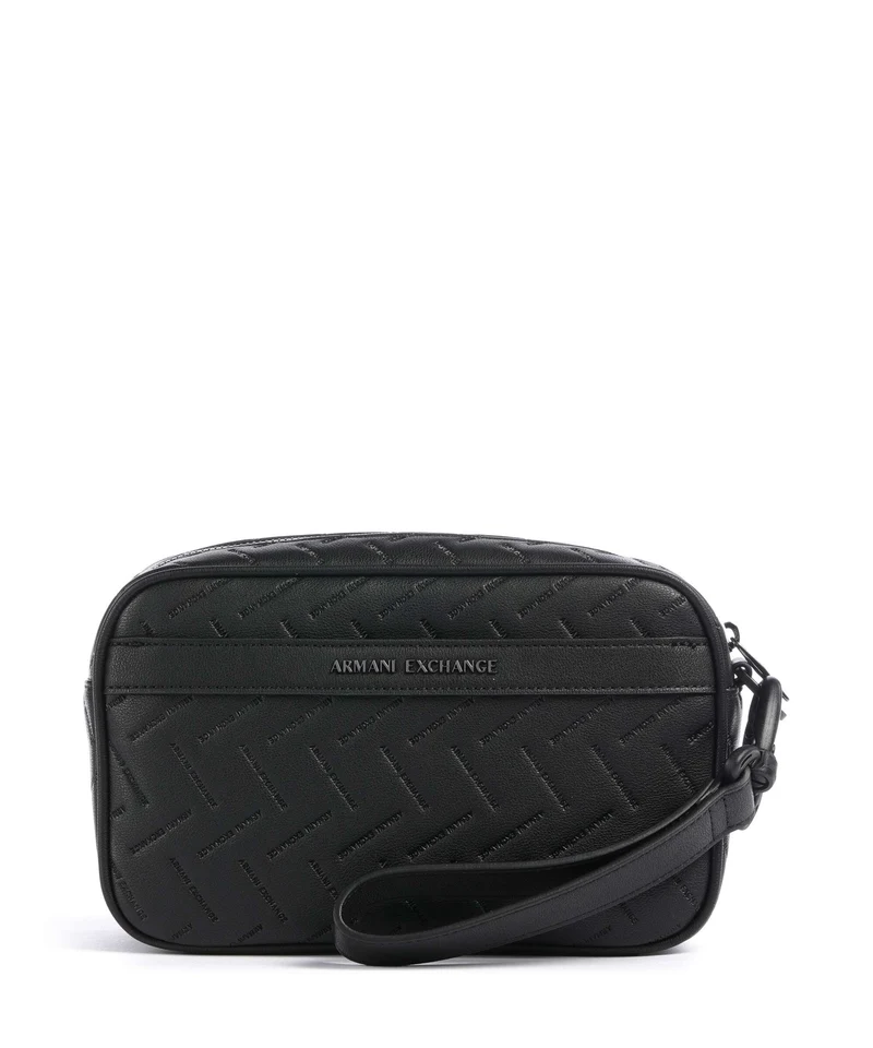 Armani Exchange Ginevra Embossed Trousse de toilette black