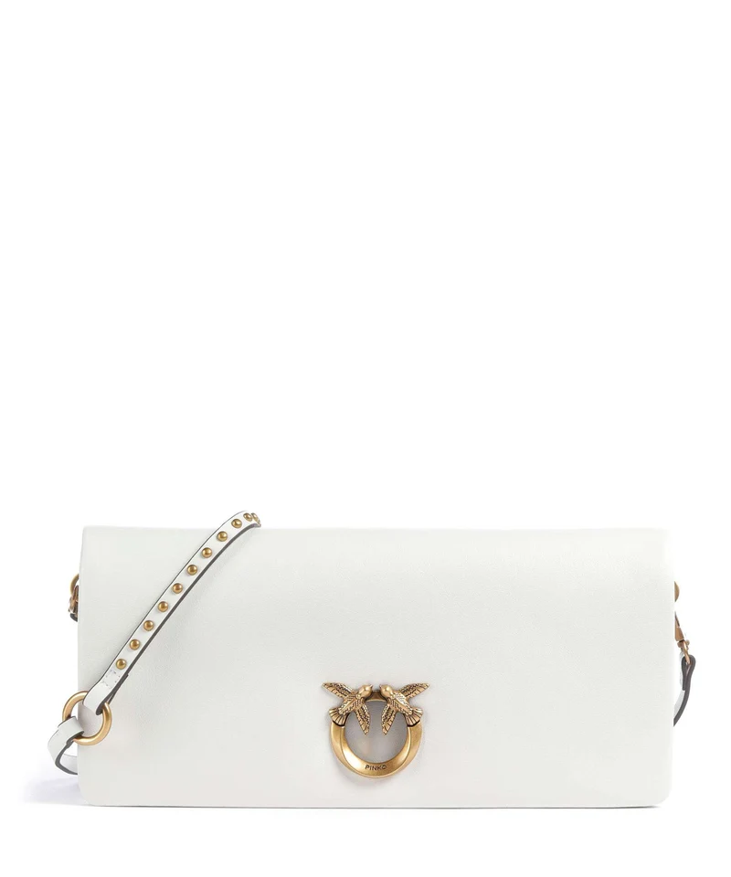 Pinko Click Soft Classic Sac bandoulière bianco nembo/antique gold