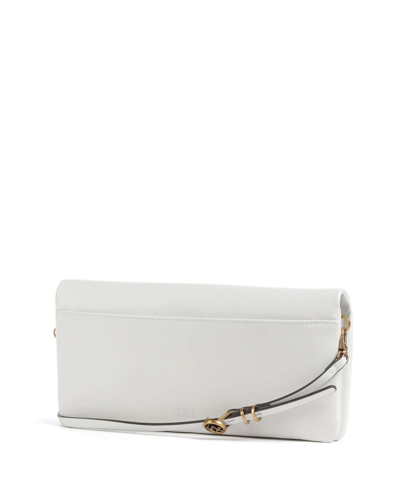 Pinko Click Soft Classic Sac bandoulière bianco nembo/antique gold