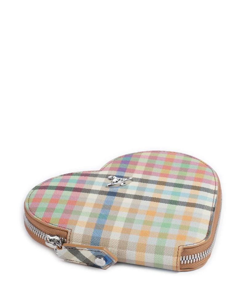 Vivienne Westwood Heart Buccia D'Arancia Sac bandoulière heather plaid