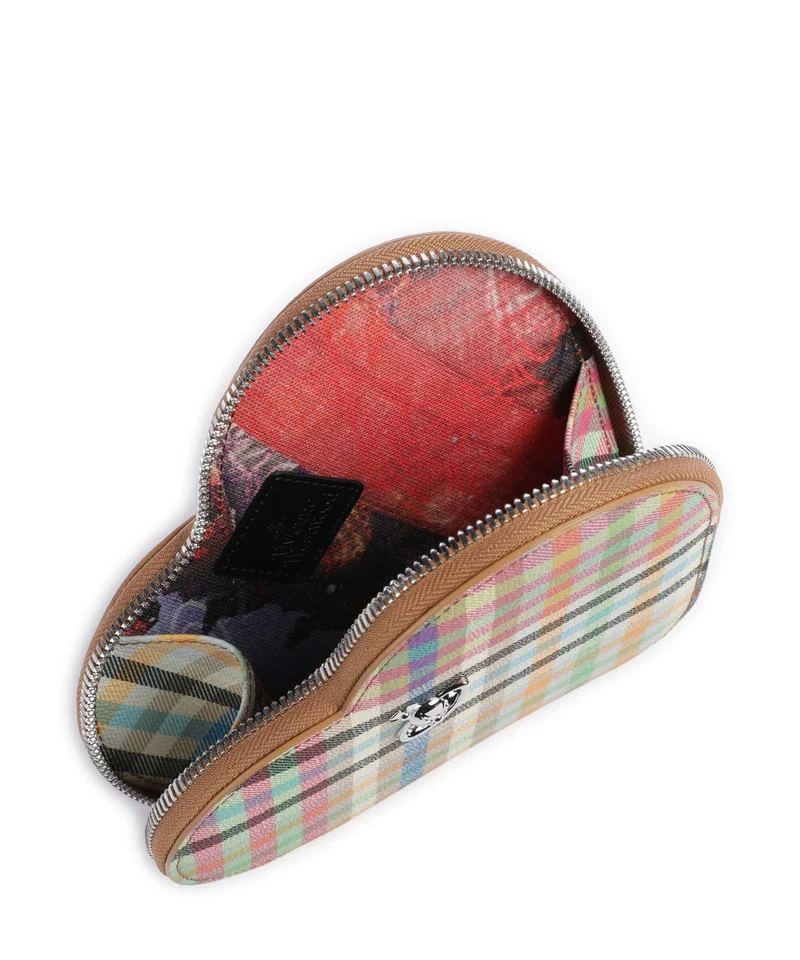 Vivienne Westwood Heart Buccia D'Arancia Sac bandoulière heather plaid